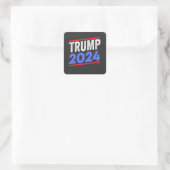Trump 2024 For President Donald Jr. Maga Election スクエアシール (バッグ)