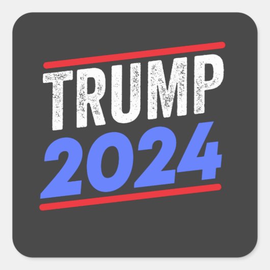 Trump 2024 For President Donald Jr. Maga Election スクエアシール (正面)