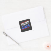 Trump 2024 For President Donald Jr. Maga Election スクエアシール (封筒)