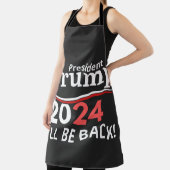 TRUMP 2024 - I'LL BE BACK! エプロン (インサイチュ)