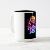 Trump 2024 - miami vice ツートーンマグカップ (正面左)