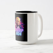 Trump 2024 - miami vice ツートーンマグカップ (正面右)