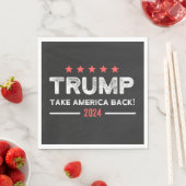 Trump 2024 Take America Back スタンダードランチョンナプキン (インサイチュ)