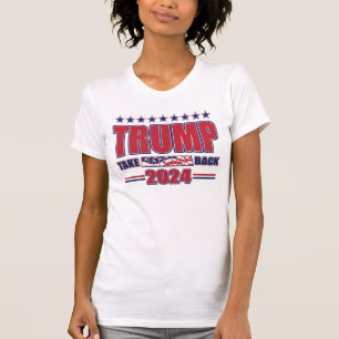 Trump 2024 Take America Back（トランプ2024、アメリカを取り戻す） Tシャツ