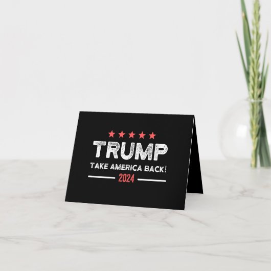 Trump 2024 Take America Back ノートカード (正面)