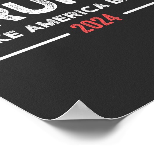 Trump 2024 Take America Back ポスター (角)