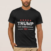 Trump 2024 Take America Back Tシャツ (正面)