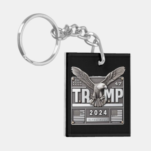 TRUMP 2024 with an Eagle キーホルダー (正面左)