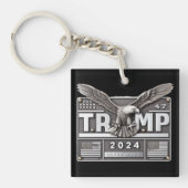 TRUMP 2024 with an Eagle キーホルダー (正面)