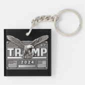 TRUMP 2024 with an Eagle キーホルダー (裏面)