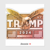 TRUMP 2024 with an Eagle シール (シート)