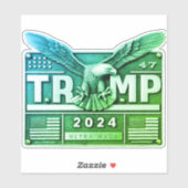 TRUMP 2024 with an Eagle シール (シート)