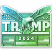 TRUMP 2024 with an Eagle シール (正面)