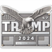 TRUMP 2024 with an Eagle シール (正面)
