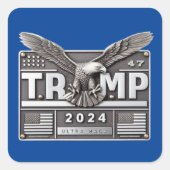 TRUMP 2024 with an Eagle スクエアシール (正面)