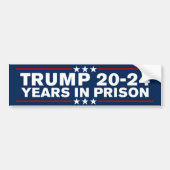 Trump 2024 Years In Prison Lock Him Up Anti-Trump バンパーステッカー (正面)