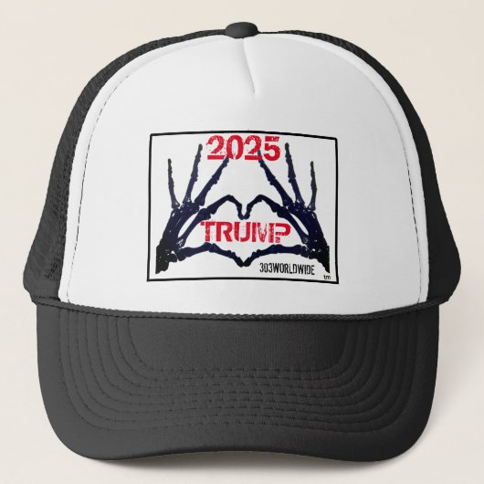 "TRUMP 2025"スカルハンドT キャップ (正面)