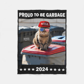 Trump 2025 Proud To Be Garbyge Crew Trump’s Suppor フリースブランケット