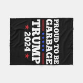 Trump 2025 Proud To Be Garbyge Presidential Electi フリースブランケット (正面(横))