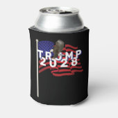 Trump 2028 Flag and Bald Eagle 缶クーラー (缶裏面)