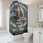 Trump 2028 Third Term Campaign Poster Original シャワーカーテン (インサイチュ)