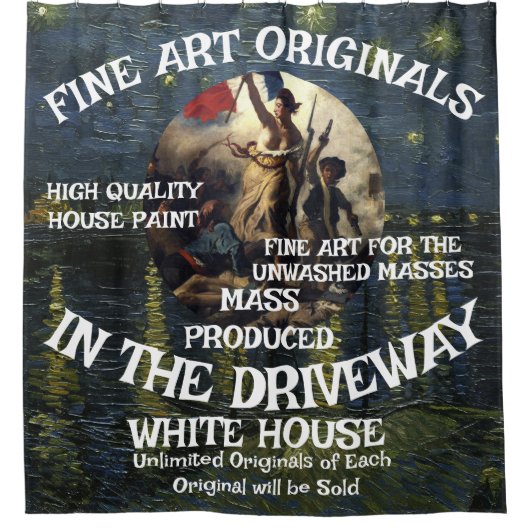 Trump 2028 Third Term Campaign Poster Original シャワーカーテン (正面)