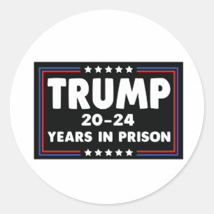 TRUMP 20-24刑務所での年 ラウンドシール