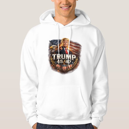 Trump 45/47 Hoodie パーカ (正面)