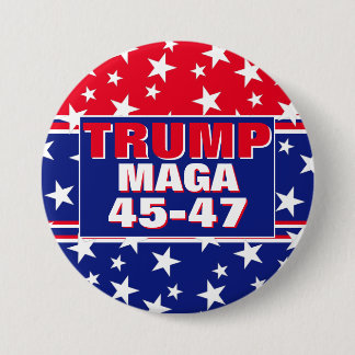 TRUMP 45-47 MAGA 缶バッジ