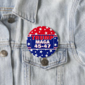 TRUMP 45-47 MAGA 缶バッジ (インサイチュ)