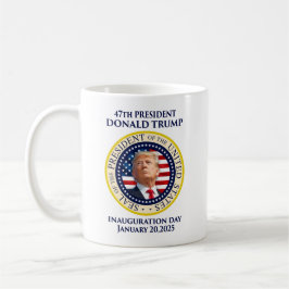Trump 47th president inauguration day コーヒーマグカップ