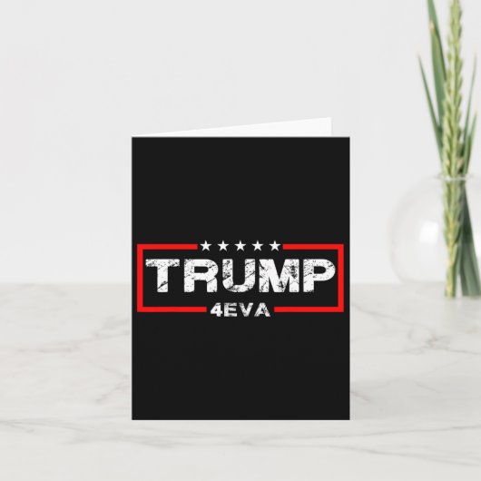 Trump 4eva 4th Of July Forever Love President We T カード (正面)