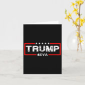 Trump 4eva 4th Of July Forever Love President We T カード (黄色い花)