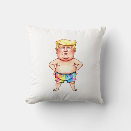 trump à la plage クッション (正面)