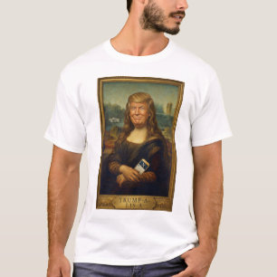 Trump-a-Lisa クラシックアートパロディ   政治カルチャー Tシャツ