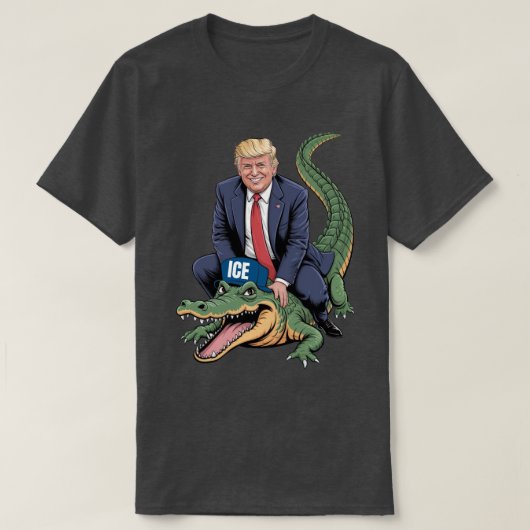 Trump Alligator ICE Tシャツ (デザイン正面)
