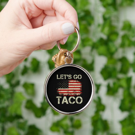 Trump Always Chickens Out Let's Go Taco キーホルダー (手)