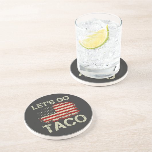 Trump Always Chickens Out Let's Go Taco コースター (側面)