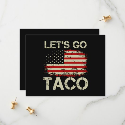 Trump Always Chickens Out Let's Go Taco セーブザデート (正面/裏面インサイチュ)