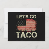 Trump Always Chickens Out Let's Go Taco セーブザデート (裏面)