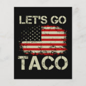 Trump Always Chickens Out Let's Go Taco チラシ (裏面)