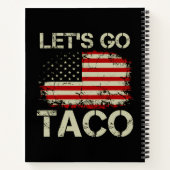 Trump Always Chickens Out Let's Go Taco ノートブック (裏面)