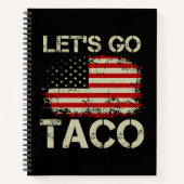 Trump Always Chickens Out Let's Go Taco ノートブック (正面)