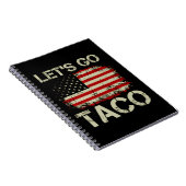 Trump Always Chickens Out Let's Go Taco ノートブック (右側)