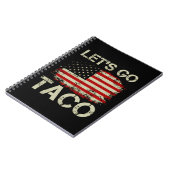 Trump Always Chickens Out Let's Go Taco ノートブック (左側)