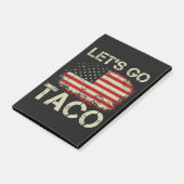 Trump Always Chickens Out Let's Go Taco ポストイット (アングル)