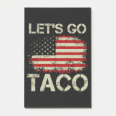 Trump Always Chickens Out Let's Go Taco ポストイット (正面)