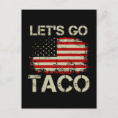 Trump Always Chickens Out Let's Go Taco ポストカード (正面)