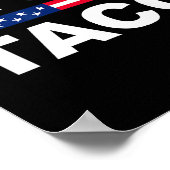 Trump Always Chickens Out Let's Go Taco Funny ポスター (角)