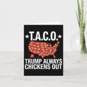 Trump Always Chickens Out Meme  カード (正面)